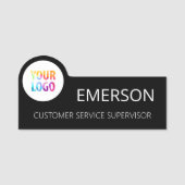 Aangepaste bedrijfs-Logo Basic Personeel Naam Naamplaatje (Voorkant)