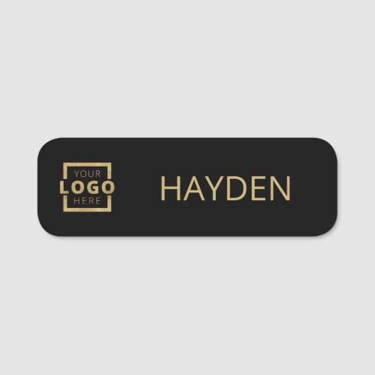 Aangepaste bedrijfs-Logo Basic Personeel Naam Naamplaatje (Voorkant)