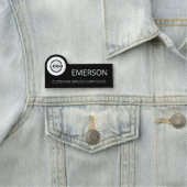 Aangepaste bedrijfs-Logo Basic Personeel Naam Naamplaatje (In situ)