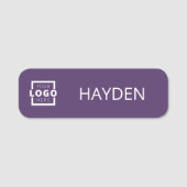 Aangepaste bedrijfs-Logo Basic Personeel Naam Naamplaatje (Voorkant)