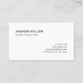 Aangepaste bedrijfs-Logo en contactgegevens Visitekaartje (Achterkant)