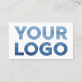 Aangepaste bedrijfs-Logo en contactgegevens Visitekaartje (Voorkant)