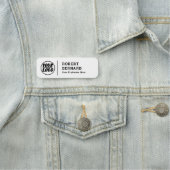 aangepaste bedrijfs logo met titel Modern Naamplaatje (In situ)