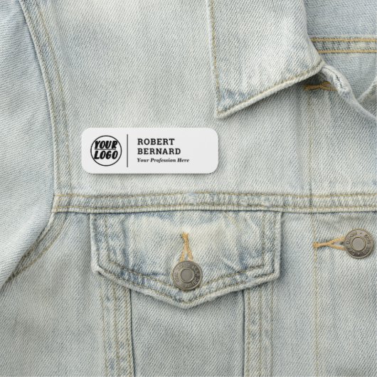 aangepaste bedrijfs logo met titel Modern Naamplaatje (In situ)