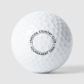 Aangepaste bedrijfs-Logo persoonlijke naam Golfballen (Voorkant)
