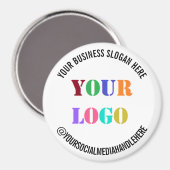 Aangepaste bedrijfs-Logo Promotie Sociale Media Na Magneet (Voorkant / Achterkant)