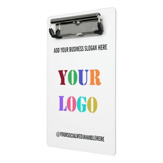 Aangepaste bedrijfs-Logo Promotie Sociale Media Na Mini Klembord (Angled2)