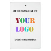 Aangepaste bedrijfs-Logo Promotie Sociale Media Na Mini Klembord (Achterkant)