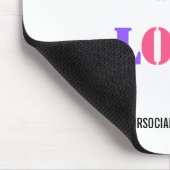 Aangepaste bedrijfs-Logo Promotie Sociale Media Na Muismat (Hoek)