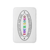 Aangepaste bedrijfs Logo Stamp - Aangepast Badmat (Voorkant Verticaal)