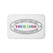 Aangepaste bedrijfs Logo Stamp - Aangepast Badmat (Voorkant)