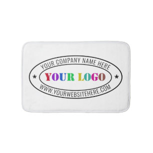 Aangepaste bedrijfs Logo Stamp - Aangepast Badmat