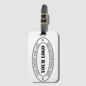 Aangepaste bedrijfs Logo Stamp - Aangepast Bagagelabel (Voorkant (verticaal))