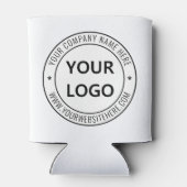 Aangepaste bedrijfs Logo Stamp - Aangepast Blikjeskoeler (Achterkant)