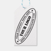 Aangepaste bedrijfs Logo Stamp - Aangepast  Cadeaulabel (Voorkant)