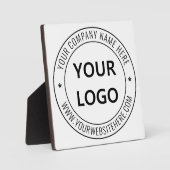 Aangepaste bedrijfs Logo Stamp - Aangepast Fotoplaat (Voorkant)