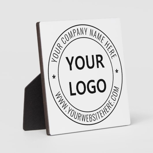 Aangepaste bedrijfs Logo Stamp - Aangepast Fotoplaat (Voorkant)