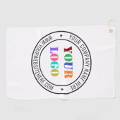 Aangepaste bedrijfs Logo Stamp - Aangepast Golfhanddoek (Horizontaal)