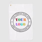 Aangepaste bedrijfs Logo Stamp - Aangepast Golfhanddoek (Voorkant)