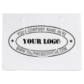 Aangepaste bedrijfs Logo Stamp - Aangepast Groot Cadeauzakje (Voorkant)