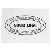 Aangepaste bedrijfs Logo Stamp - Aangepast Groot Cadeauzakje (Achterkant)