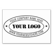 Aangepaste bedrijfs Logo Stamp - Aangepast Kaart (Voorkant)