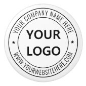 Aangepaste bedrijfs Logo Stamp - Aangepast Keramische Knop (Voorkant)