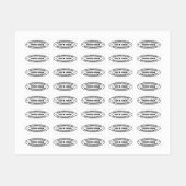 Aangepaste bedrijfs Logo Stamp - Aangepast Labels (Vel)