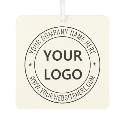 Aangepaste bedrijfs Logo Stamp - Aangepast Luchtverfrisser (Achterkant)