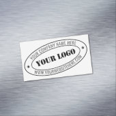 Aangepaste bedrijfs Logo Stamp - Aangepast  Magnetisch Visitekaartje (Voorbeeld)