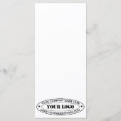 Aangepaste bedrijfs Logo Stamp - Aangepast Menu (Achterkant)