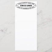 Aangepaste bedrijfs Logo Stamp - Aangepast Menu (Voorkant)