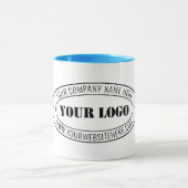 Aangepaste bedrijfs Logo Stamp - Aangepast Mok (Midden)