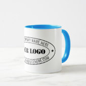 Aangepaste bedrijfs Logo Stamp - Aangepast Mok (Voorkant rechts)
