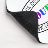 Aangepaste bedrijfs Logo Stamp - Aangepast Muismat (Hoek)