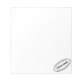 Aangepaste bedrijfs Logo Stamp - Aangepast Notitieblok (Voorkant)