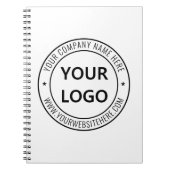 Aangepaste bedrijfs Logo Stamp - Aangepast Notitieboek (Voorkant)