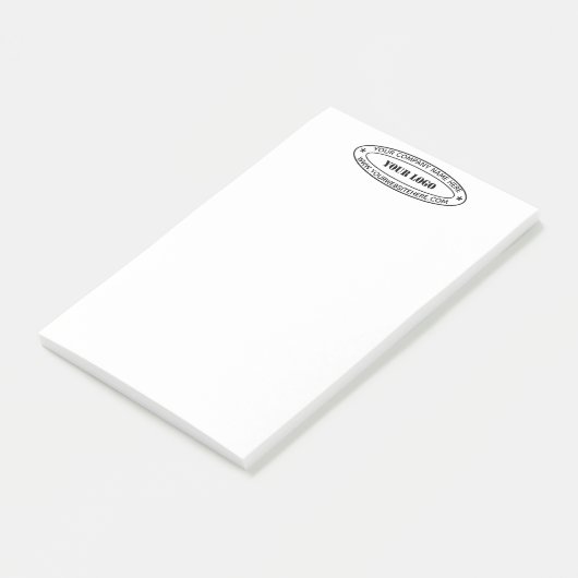 Aangepaste bedrijfs Logo Stamp - Aangepast  Post-it® Notes (Schuin)