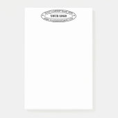 Aangepaste bedrijfs Logo Stamp - Aangepast  Post-it® Notes (Voorkant)