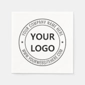 Aangepaste bedrijfs Logo Stamp - Aangepast Servet (Voorkant)