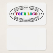 Aangepaste bedrijfs Logo Stamp - Aangepast Visitekaartje (Voorkant /achterkant)