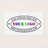 Aangepaste bedrijfs Logo Stamp - Aangepast Visitekaartje (Voorkant)