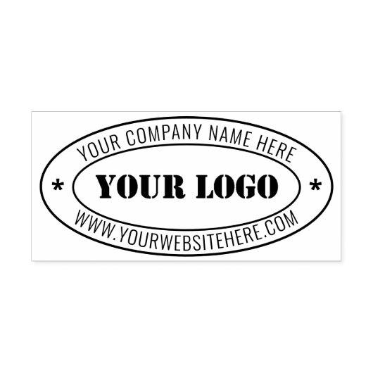 Aangepaste bedrijfs-Logo Stempel op maat (Afrduk)