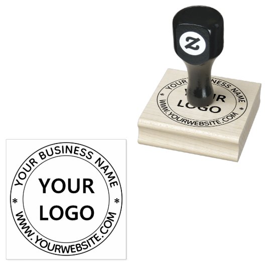 Aangepaste bedrijfs-Logo Stempel op maat (Gestempeld)