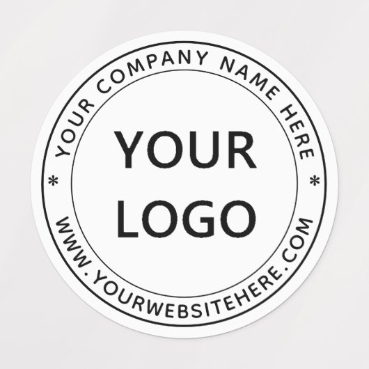 Aangepaste bedrijfs-Logo Stempel op maat - Labels (Design 2)