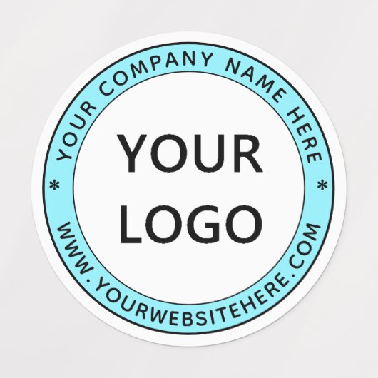 Aangepaste bedrijfs-Logo Stempel op maat - Labels (Design 1)