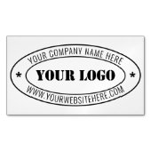 Aangepaste bedrijfs-Logo Stempel op maat Magnetisch Visitekaartje (Voorkant)