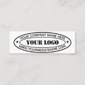 Aangepaste bedrijfs-Logo Stempel op maat Mini Visitekaartje (Voorkant)