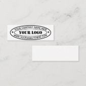 Aangepaste bedrijfs-Logo Stempel op maat Mini Visitekaartje (Voorkant / Achterkant)