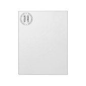 Aangepaste bedrijfs-Logo Stempel op maat - Notitieblok (Linkerzijde)